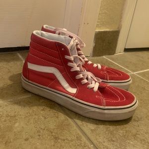 Red high top vans